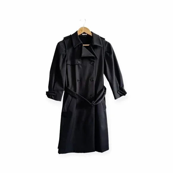 Miu Miu Jackets Coats Miu Miu Fall Winter 207 Black Belted